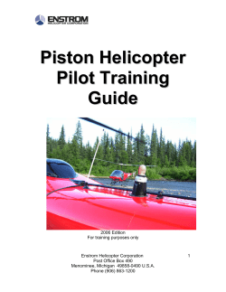 Piston Helicopter Pilot Trainin gg Guide