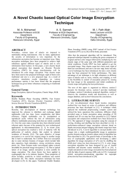 A Novel Chaotic based Optical Color Image Encryption Technique