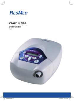 VPAP&trade; III ST-A