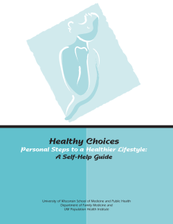 Alcohol Consumption - UW Family Medicine and Community Health