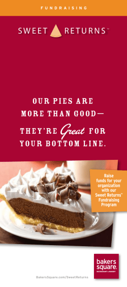 Our pies are more than good— They`rE for Your