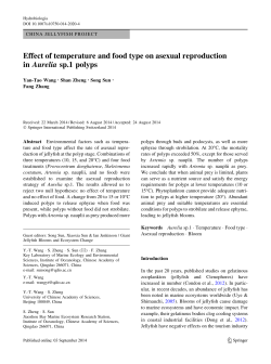 Effect of temperature and food type on asexual reproduction in