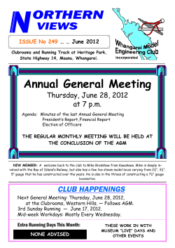 Newsletter 249: June 2012 - Whangarei Model Engineering Club
