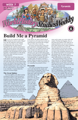 Build Me a Pyramid - 6th Grade Social Studies