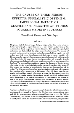 THE CAUSES OF THIRD-PERSON EFFECTS: UNREALISTIC