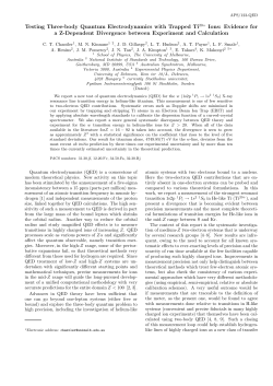 Testing Three-body Quantum Electrodynamics with Trapped