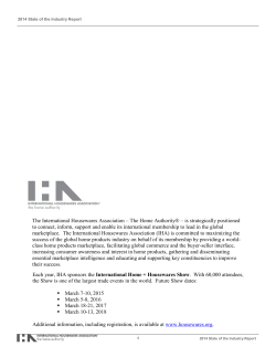 Each year, IHA sponsors the International Home + Housewares