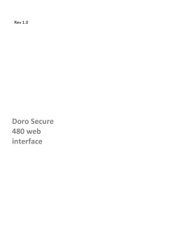 Doro Secure 480 web interface