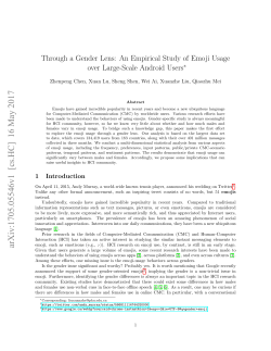 Through a Gender Lens: An Empirical Study of Emoji Usage over