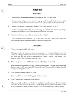 Macbeth - My Blog