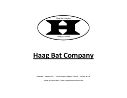 Haag Bat Company - Play It Again Sports Colorado Springs, CO