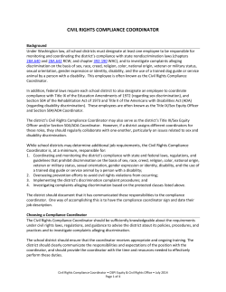 Civil Rights Compliance Coordinator