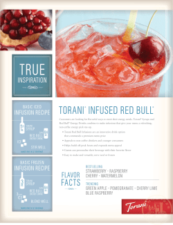 Torani Infused Redbull