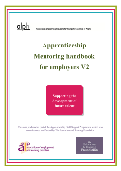 Mentoring Handbook - Future Apprenticeships