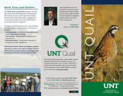 UNT Quail - UNT Biology
