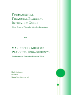 Fundamental Financial Planning Interview Guide