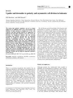 Upsides and downsides to polarity and asymmetric cell division in