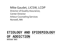 Etiology and Epidemiology - New England Institute of Addiction