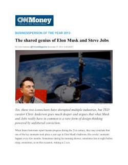 The shared genius of Elon Musk and Steve Jobs