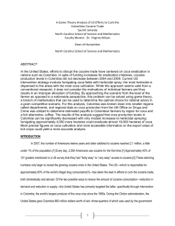 1 A Game-Theory Analysis of US Efforts to Curb the Colombian