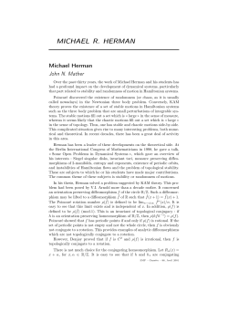 michael r. herman - Publications de la SMF