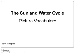 The Sun and Water Cycle