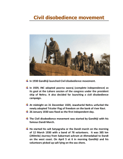 Civil disobedience movement