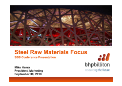 SBB Raw Materials Conference