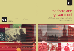 Teachers and government