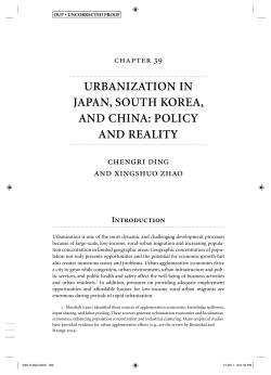 urbanization in japan, south korea, and china