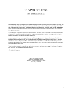 read through our Student Handbook