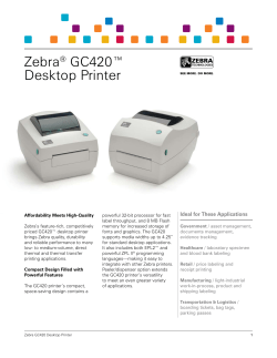 Zebra&reg; GC420&trade; Desktop Printer