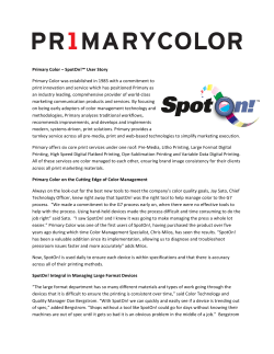 Primary Color - SpotOn! Press