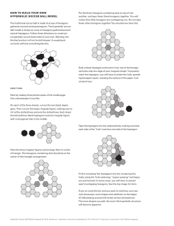 HOW TO BUILD YOUR OWN HYPERBOLIC SOCCER BALL MODEL