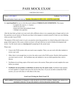 PASS MOCK EXAM - Carleton University