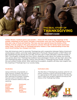 The Real Story of Thanksgiving