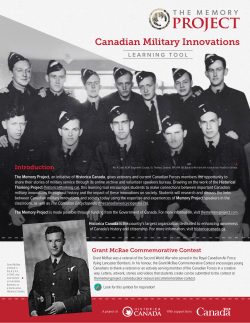 Canadian Military Innovations - Historica Canada Education Portal