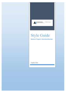 Style Guide - Aalto Into
