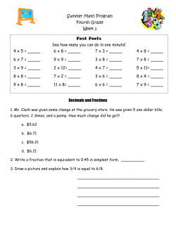 Summer Math - Powers Catholic High School