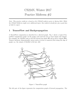 CS224N, Winter 2017 Practice Midterm #2