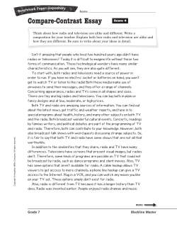 Compare-Contrast Essay