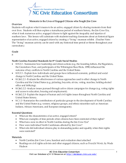 Engaged Citizens Who Fought Jim Crow Laws