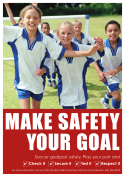 Make safety your goal - Central Islip Soccer Club