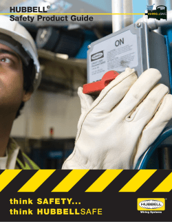 HUBBELL Safety Product Guide - Hubbell Wiring Device