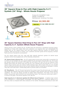 30" Square Drop-In Pan with High-Capacity S.I.T. System (24" Ring