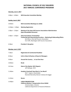 national council of self insurers 2017 annual conference program