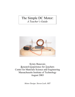 The Simple DC Motor