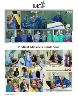 Medical Missions Guidebook - Stritch School of Medicine