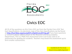 Civics EOC - Shenandoah Middle School