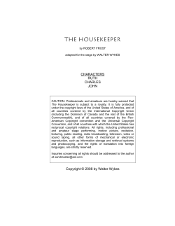 THE hOUSEKEEPER - 10